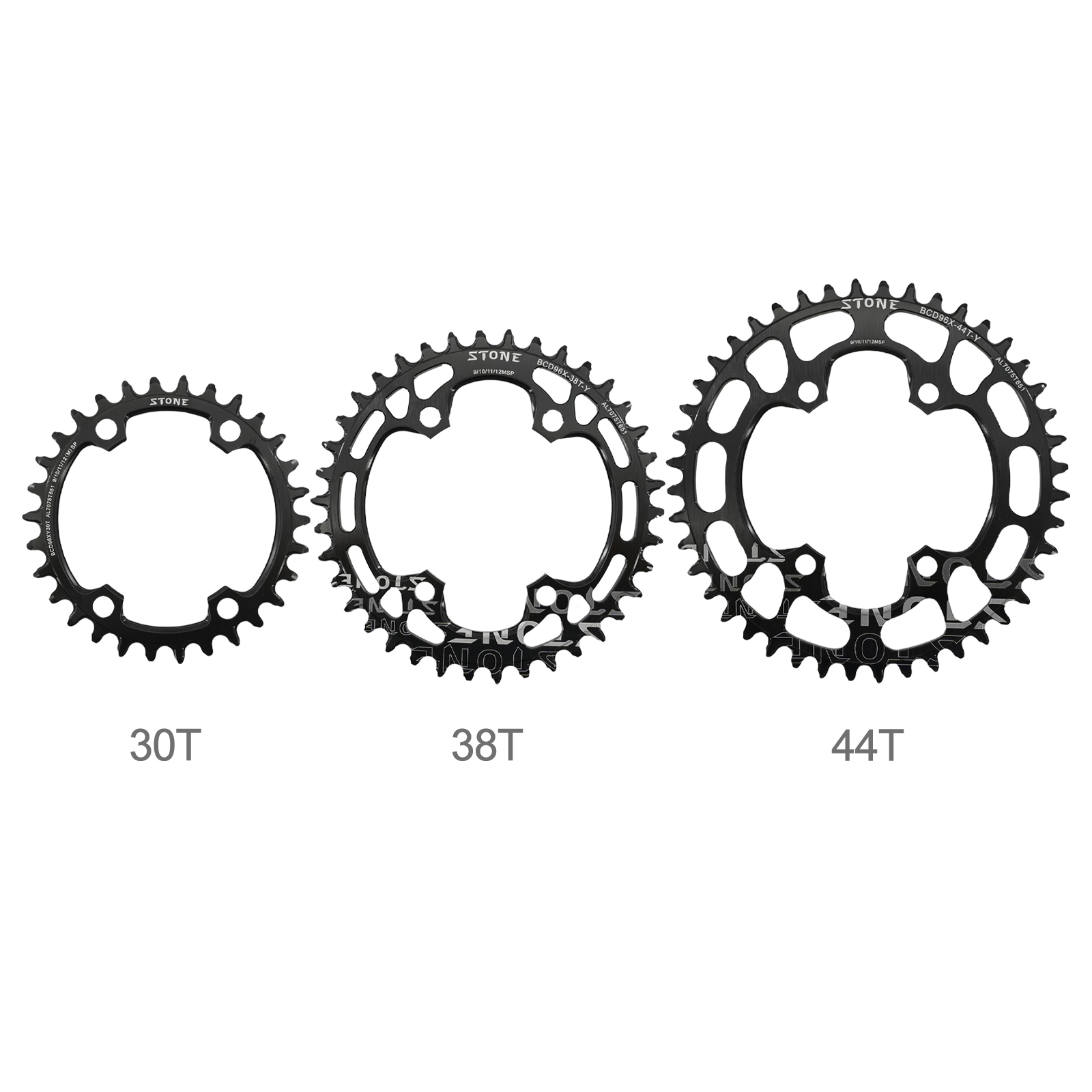 Stone bike Chainring 96BCD Round Oval for Deore M7000 M8000 M9000 M9020 MTB Bike Chain Wheel 30t 34 36 38 40 42 44 46T 48T 96bcd 12 Speed