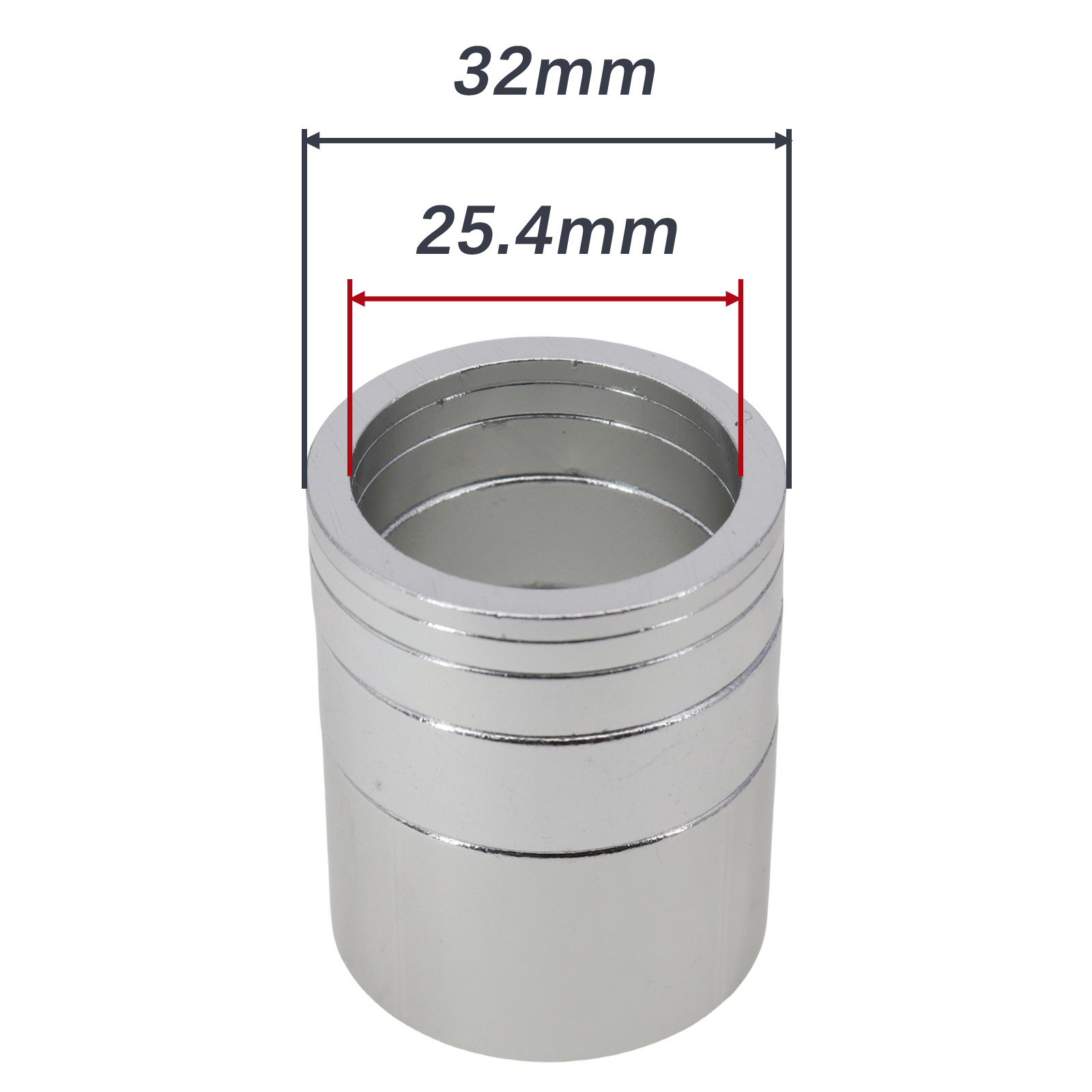 Neco 1 Inch 25.4mm 20/10/5/3/2mm Bicycle Headset Stem Al Bike Fork Star Nut Top Cap Cover Adjusting Dust Cover Spacer Washer