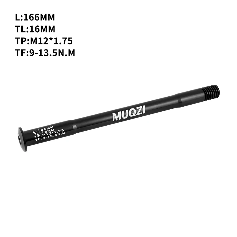 MUQZI MTB Thru Axle 15x100 15x110 12x142 12x100 12x148 Road Bicycle Wheel Axle 12mm 15mm Hub Thru Axle Fork Shaft