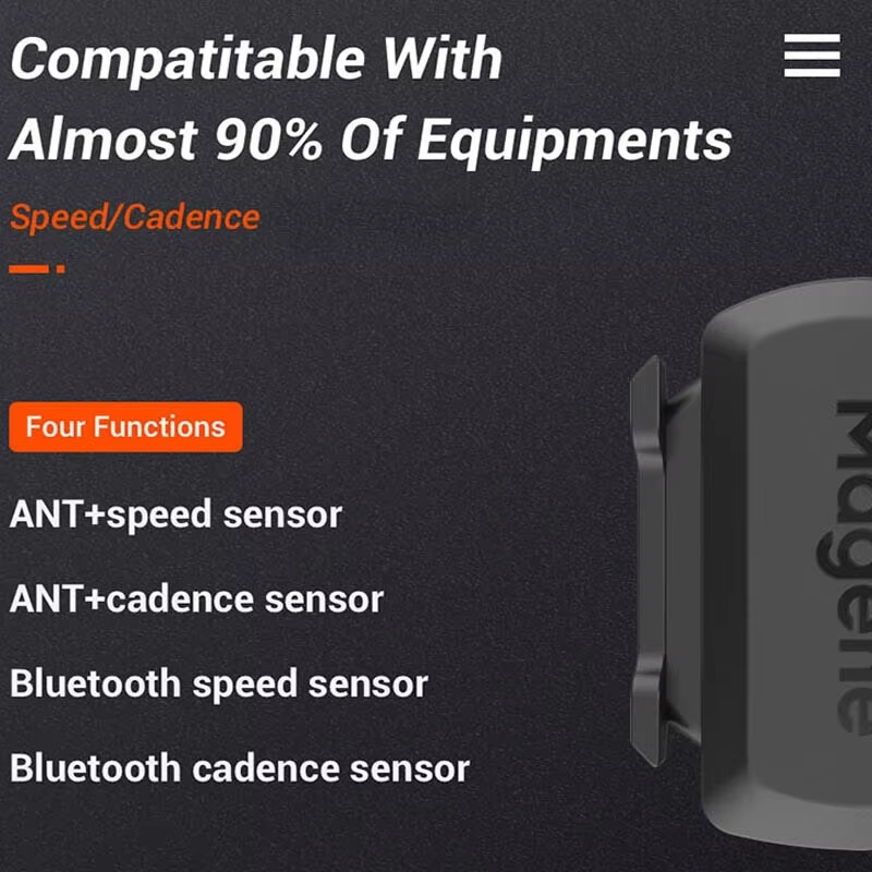 Magene Cadence Sensor Speed S3 ANT Bluetooth Speedometer GPS Bike Computer Compatible with Garmin Bryton Wireless