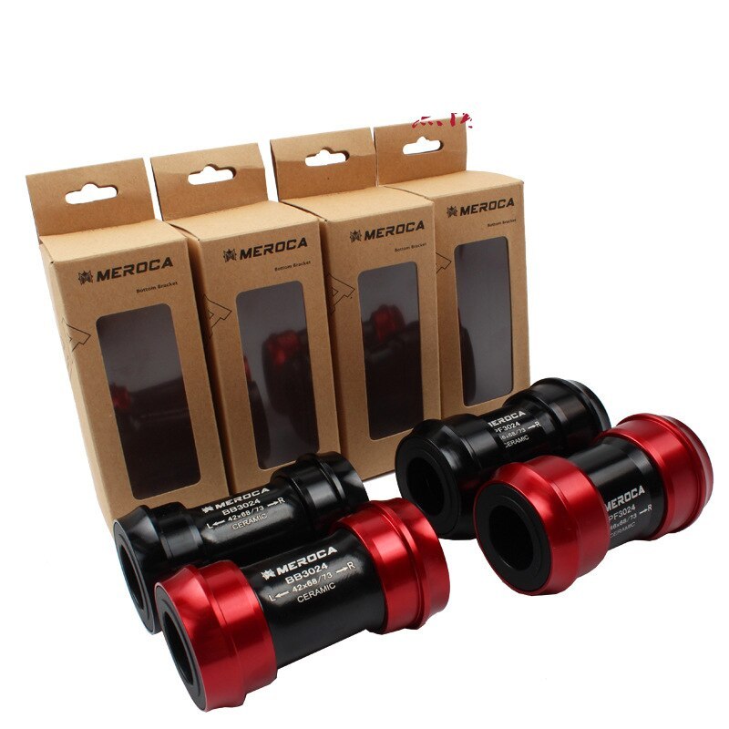 Meroca PF30 BB30 Bike Bottom bracket ceramic Bottom bracket 24mm spindle for Shimano crankset