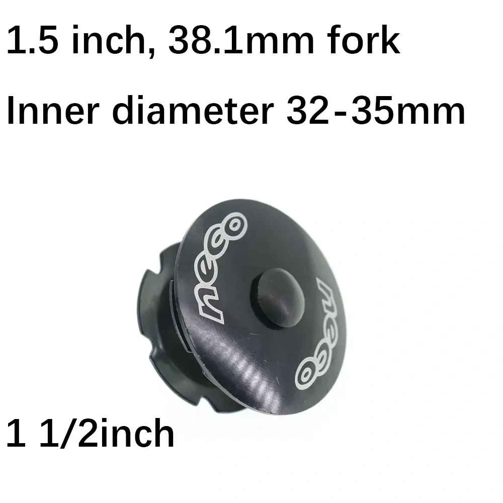 Neco Bike Headset Star Nut Stem Top Cap Cover cap bolt for fork 25.4/28.6/31.8/38.1 mm 1 1/8 1 1/4 1 1/2