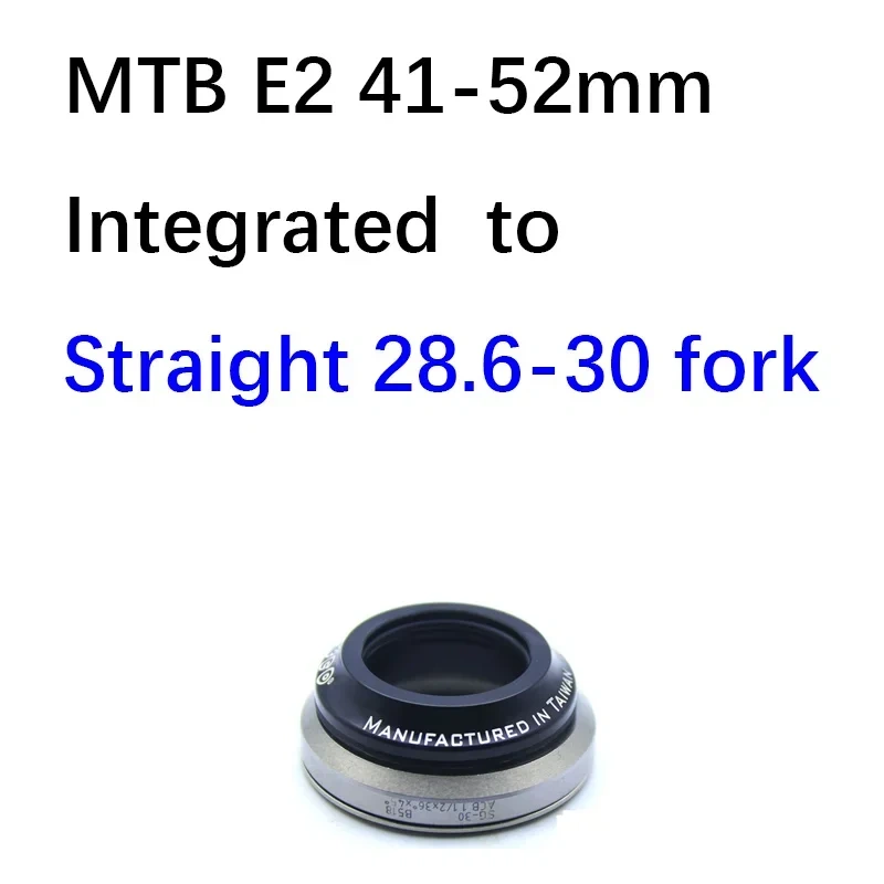 Neco Headset 41 51 41 52 mm integrated semi headset for E2 road bike tapered fork  mtb threadless bearing headset
