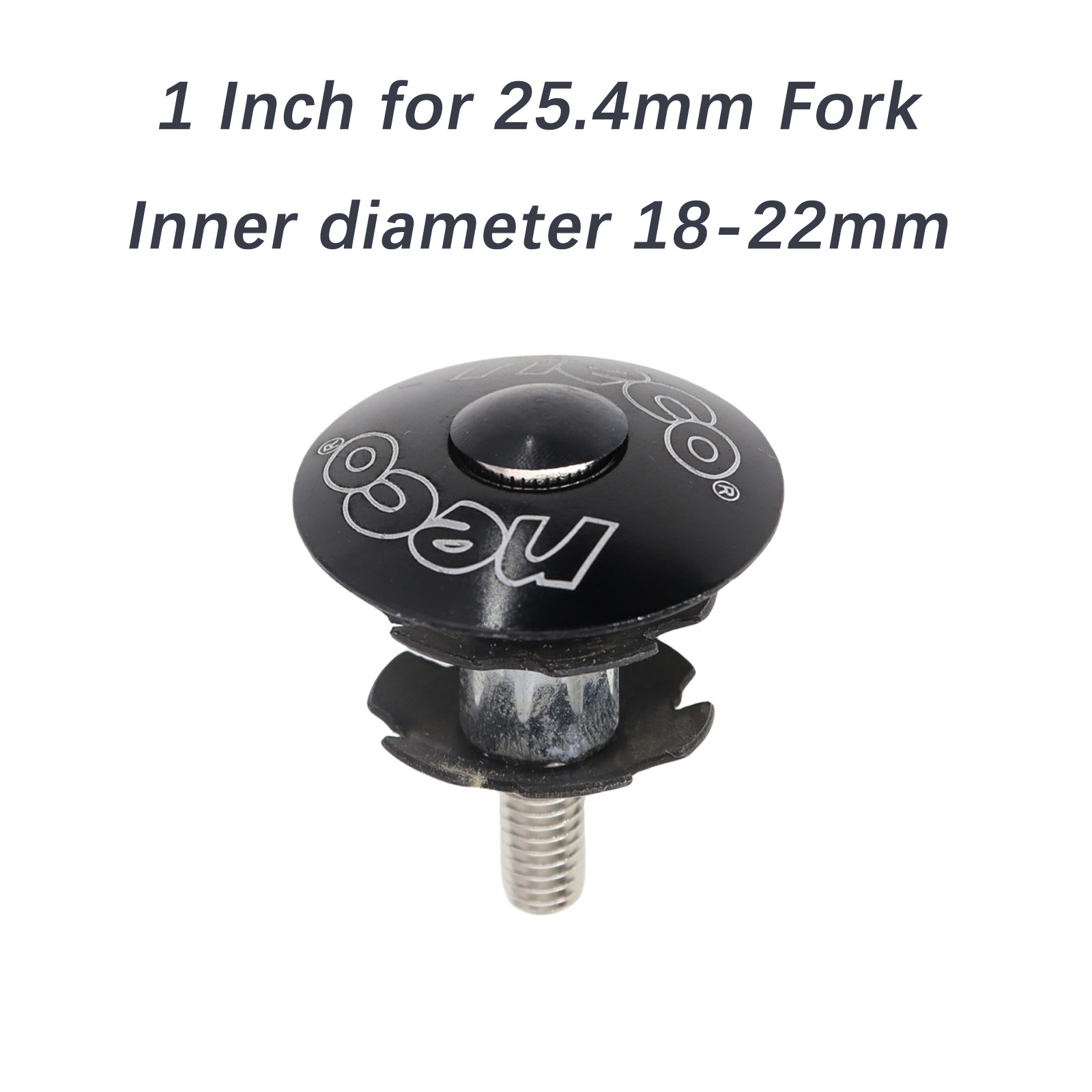 Neco 1 Inch 25.4mm 20/10/5/3/2mm Bicycle Headset Stem Al Bike Fork Star Nut Top Cap Cover Adjusting Dust Cover Spacer Washer