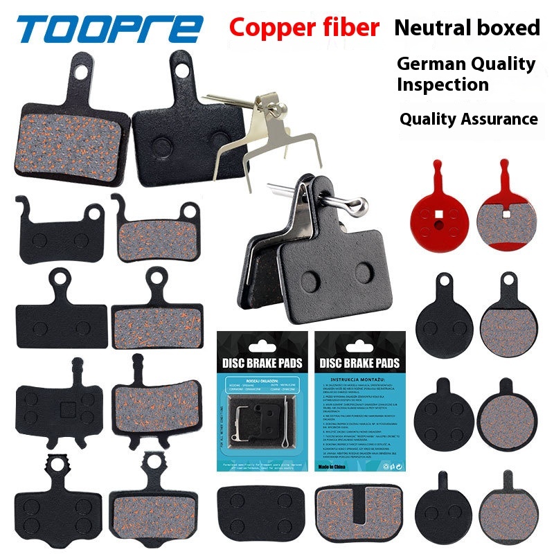 TOOPRE Mountain Bike Semi-Metallic Brake Lining for BB5 M355 M446 Hydraulic Disc Brakes