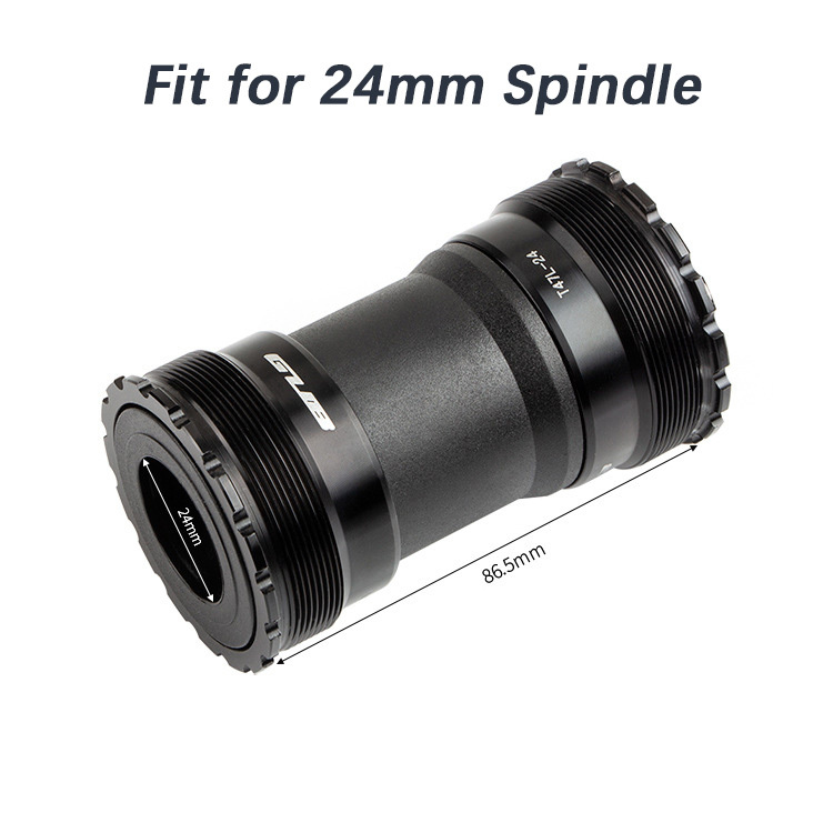 GUB Bike Bottom Bracket T47L Ceramic Bearing for MTB Road Bike Thread 24mm Width 86.5mm Bicycle BB