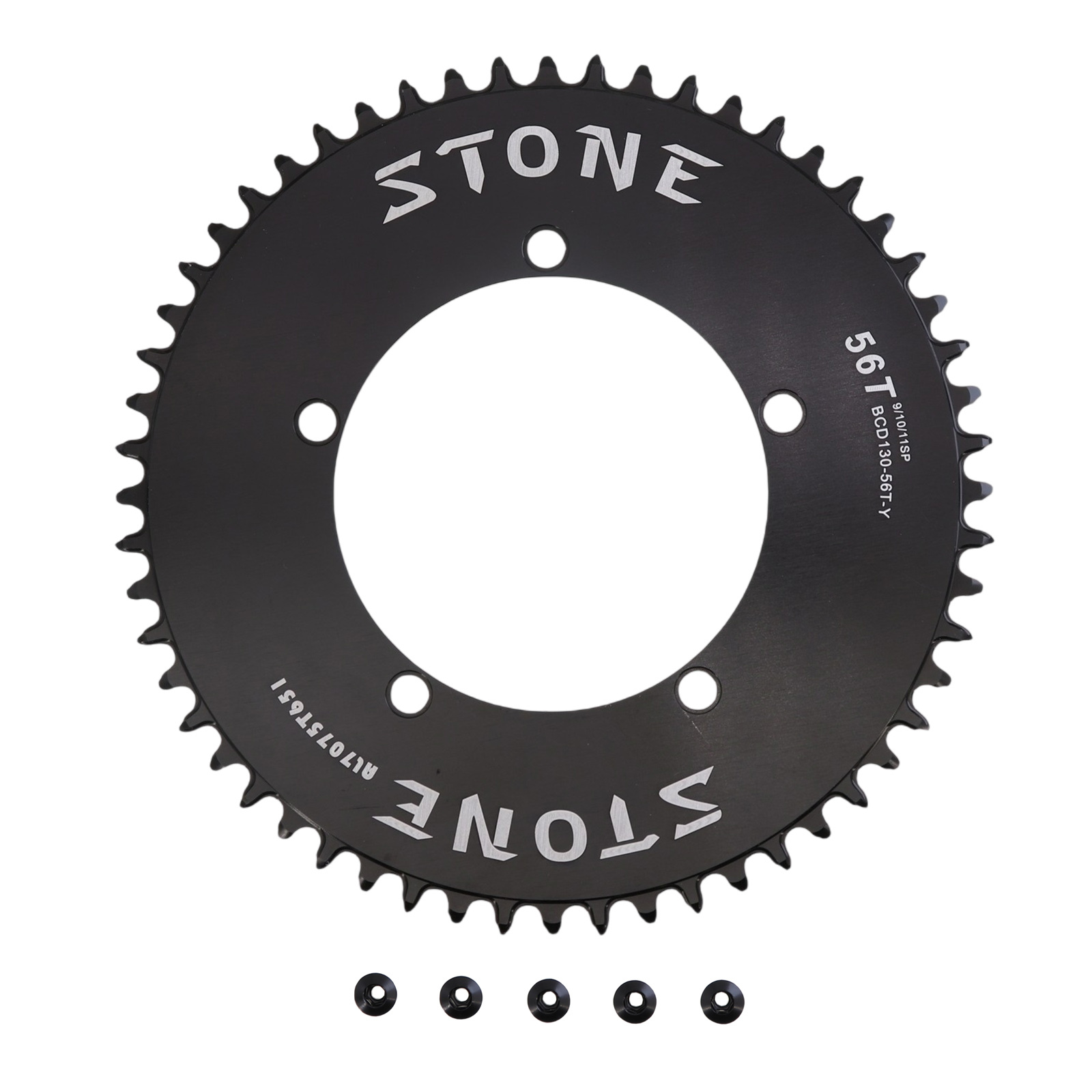 STONE 130BCD Round Chainring 38-70T for Brompton 3sixty and for Shimano 5700 6700 Cranks, Narrow-Wide 1x Setup