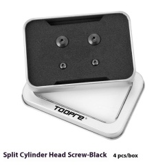 Split Cylinder Cover Screws (Black - 4pcs/box)