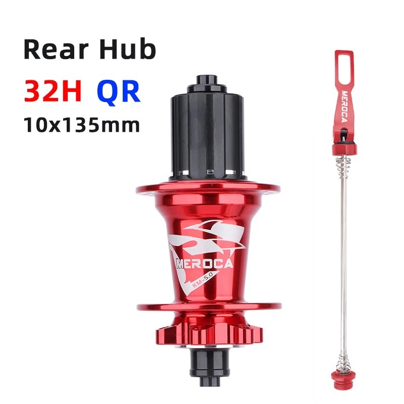 MEROCA Mountain Bike Hub 32 Holes 6pawls Sealed 5 Bearings 100/142mm 100/135mm QR/TA MTB Disc Brake Hub For 8/9/10/11 Speed