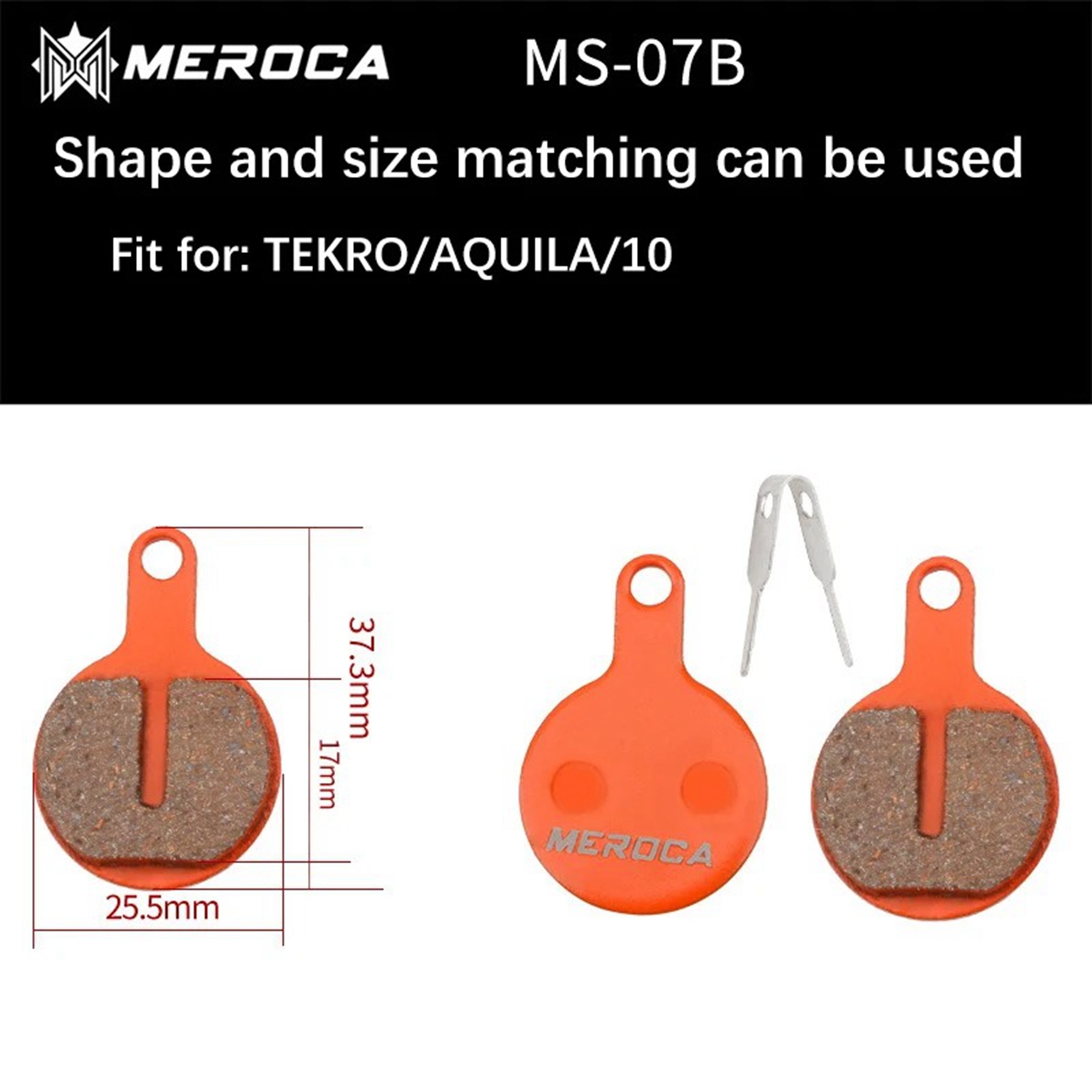Meroca BIke Resin Brake Pads MTB For Shimano M375 M445 Mt200 BB5 BB7 Mountain Road Bike Hydraulic Disc Brake Pads