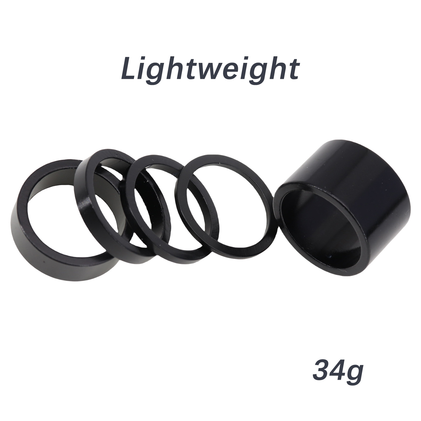 Neco 1 Inch 25.4mm 20/10/5/3/2mm Bicycle Headset Stem Al Bike Fork Star Nut Top Cap Cover Adjusting Dust Cover Spacer Washer
