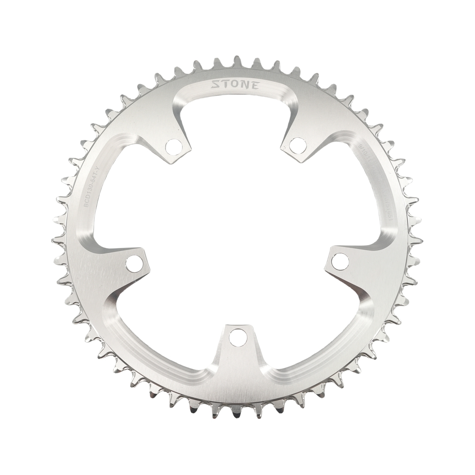 Stone Round Bike Chainring 130 BCD for Brompton 3sixty Shimano 5700 6700 38 40 48 52 54 56T 58T 60T 62t 64t 66t 68t 70t Road Bike Folding 130bcd