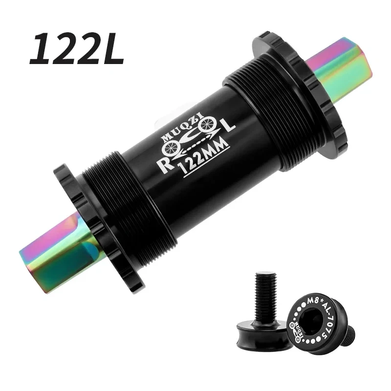 MUQZI Titanium Alloy Bottom Bracket BB68 103 107 110 113 119 122mm Ceramics Square Taper Bottom Bracket 68mm