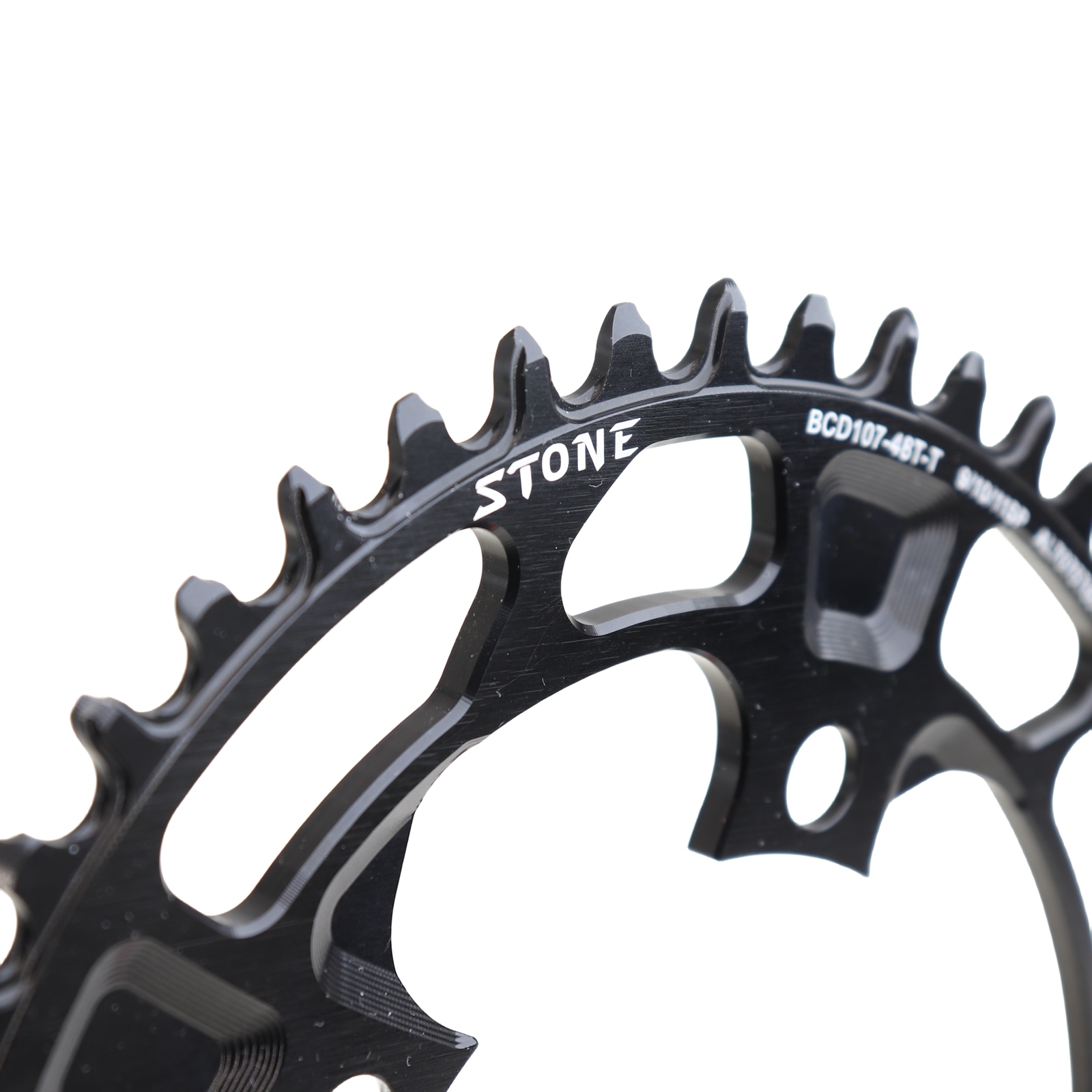 Stone Oval Bike Chainring 107BCD for Sram Force AXS 12S Crankset 107 Bcd MTB Road Bike Narrow and Wide Chainwheel 36T To 60T AXS Flattop T-type