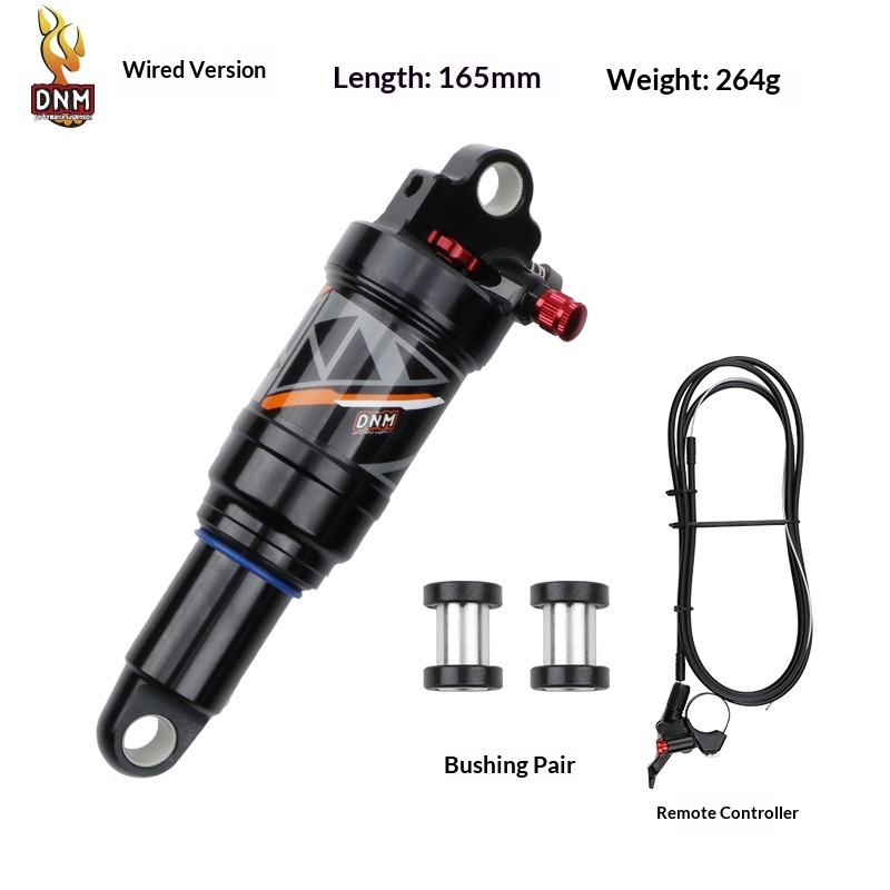 DNM AO-38RC/AO38RL  Air Rear Shock – MTB Full Suspension Air Shock, Rebound & Compression Adjustable with Lockout (165/190/200/210mm)