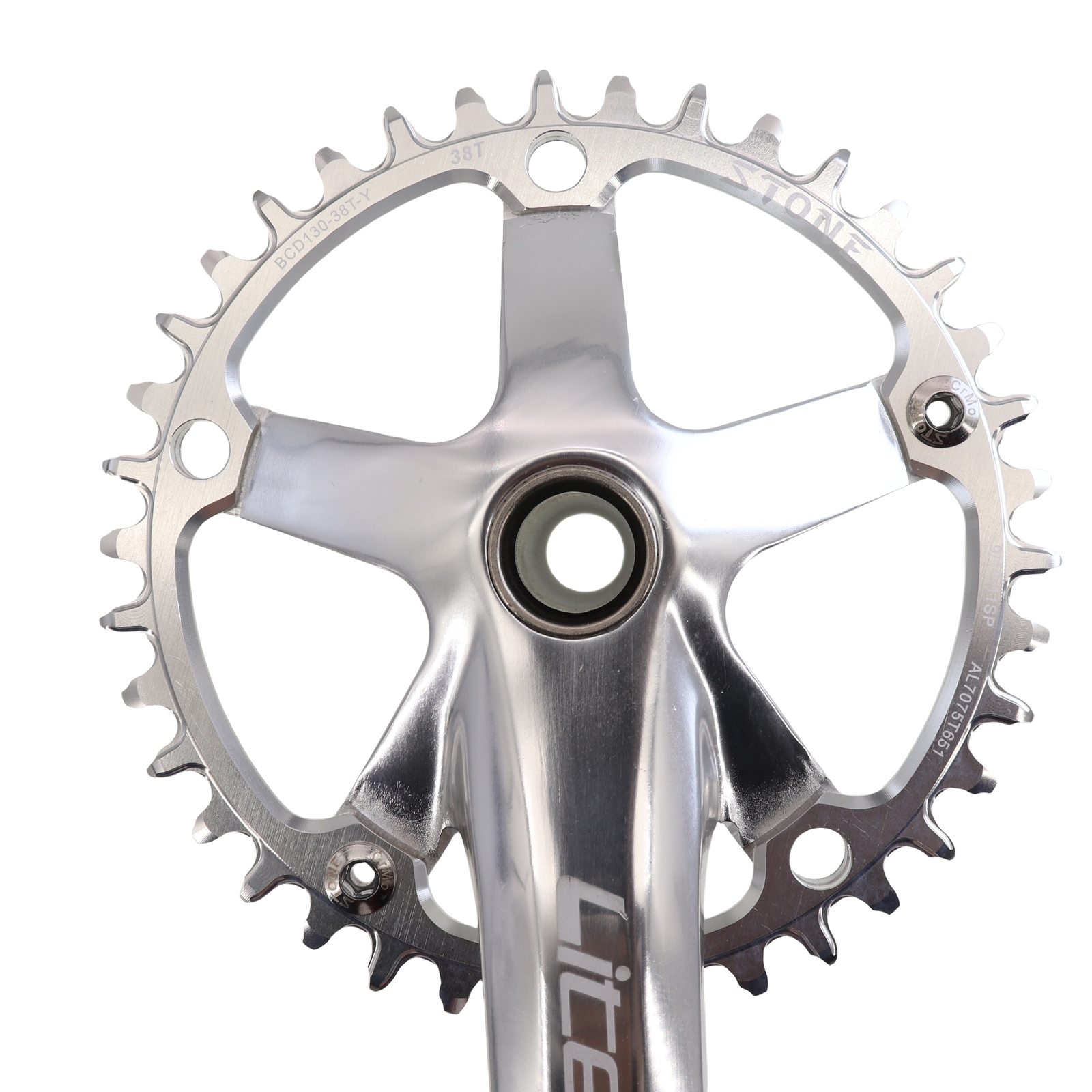 Stone Round Bike Chainring 130 BCD for Brompton 3sixty Shimano 5700 6700 38 40 48 52 54 56T 58T 60T 62t 64t 66t 68t 70t Road Bike Folding 130bcd