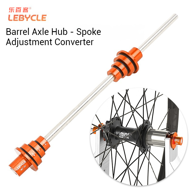 LEBYCLE Bicycle Hub Axle Adjustment Tool 12/15/20mm Barrel Axle Hub Wheel Auxiliary Spoke Tensioning Universal Fixing Tool