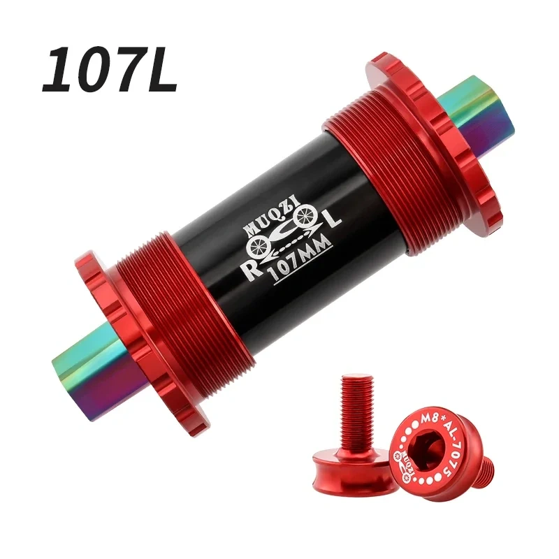 MUQZI Titanium Alloy Bottom Bracket BB68 103 107 110 113 119 122mm Ceramics Square Taper Bottom Bracket 68mm