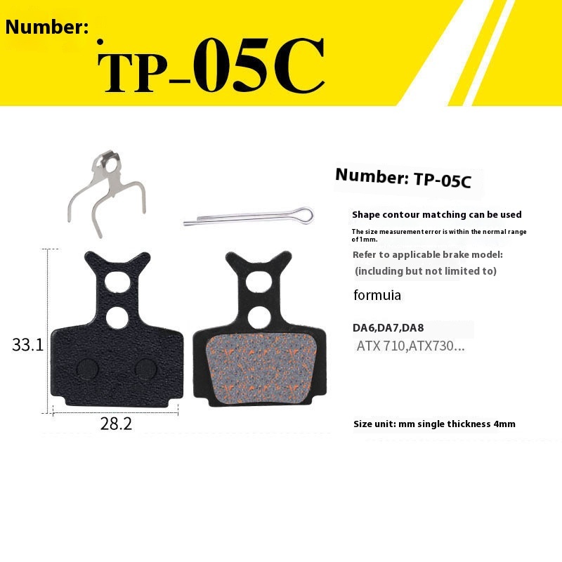 TOOPRE MTB Bicycle Hydraulic Disc Brake Pads For b01s for Shimano for SRAM for AVID HAYES for Magura ZOOM Cycling Bike