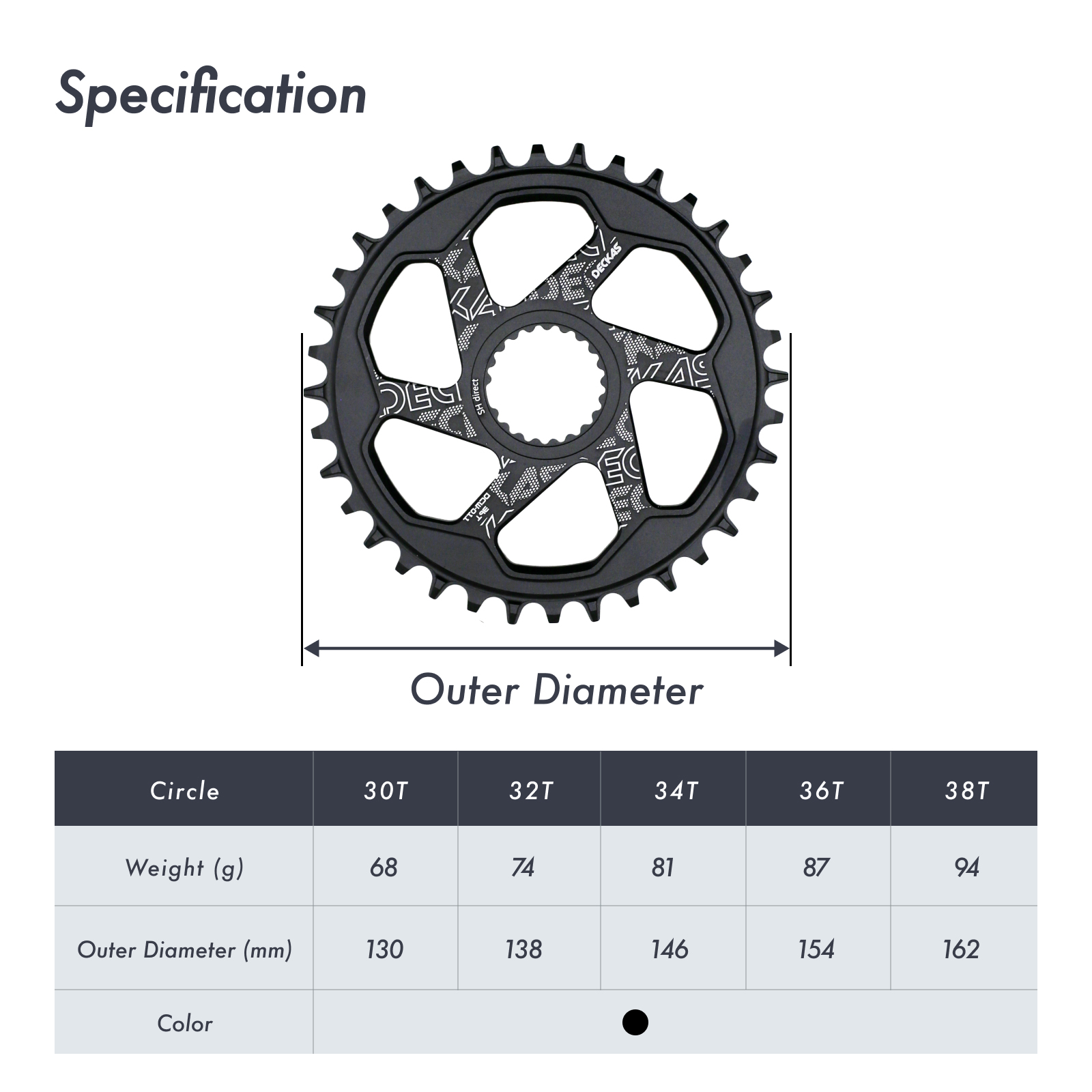 Deckas Direct Mount Chainring Round oval for 12 speed Shimano m9100 m8100 m7100 m6100 xtr 28 30 32 34 36 38T  Chainwheel  12s tool  M9200 M9220