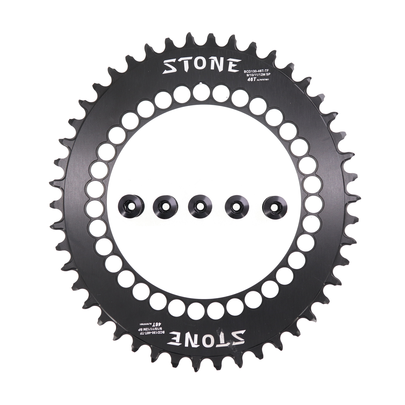 Stone Chainring 130BCD for Brompton for Sram Red Shimano 5700 6700 Oval 40 42 44 46 48 50 52 54 56 58T 60T Road Folding Bike Chainwheel