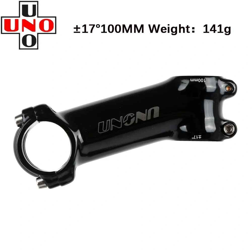 UNO Black Stem Bike Ultralight 7 17 35 Degree MTB Road Stem Fork 28.6 31.8mm 60/70/80/90/100/110/120/130mm Bicycle King Kalloy