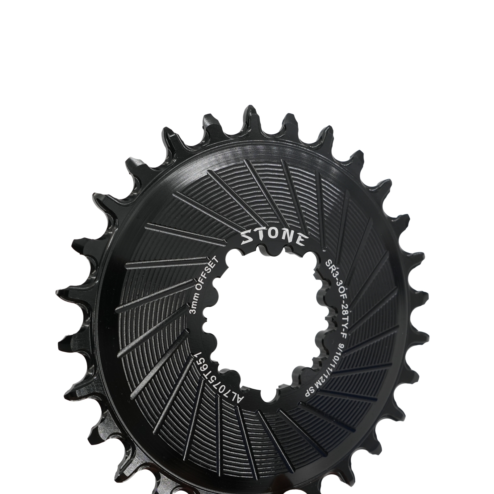 Stone Bike Chainring 3mm Offset Direct Mount Round 3 pins for Sram X9 X0 XX1 X01 26 28t 30t 32 34t 36 38 40T Boost 148mm aero hollow