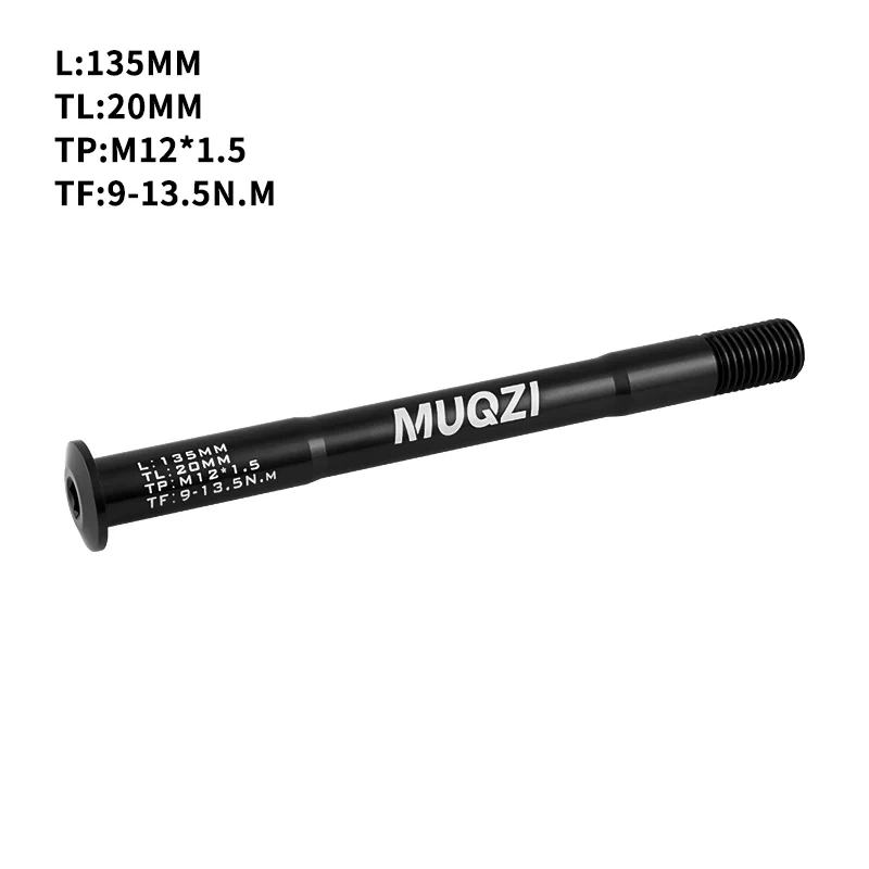 MUQZI MTB Thru Axle 15x100 15x110 12x142 12x100 12x148 Road Bicycle Wheel Axle 12mm 15mm Hub Thru Axle Fork Shaft