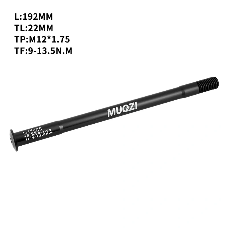 MUQZI MTB Thru Axle 15x100 15x110 12x142 12x100 12x148 Road Bicycle Wheel Axle 12mm 15mm Hub Thru Axle Fork Shaft
