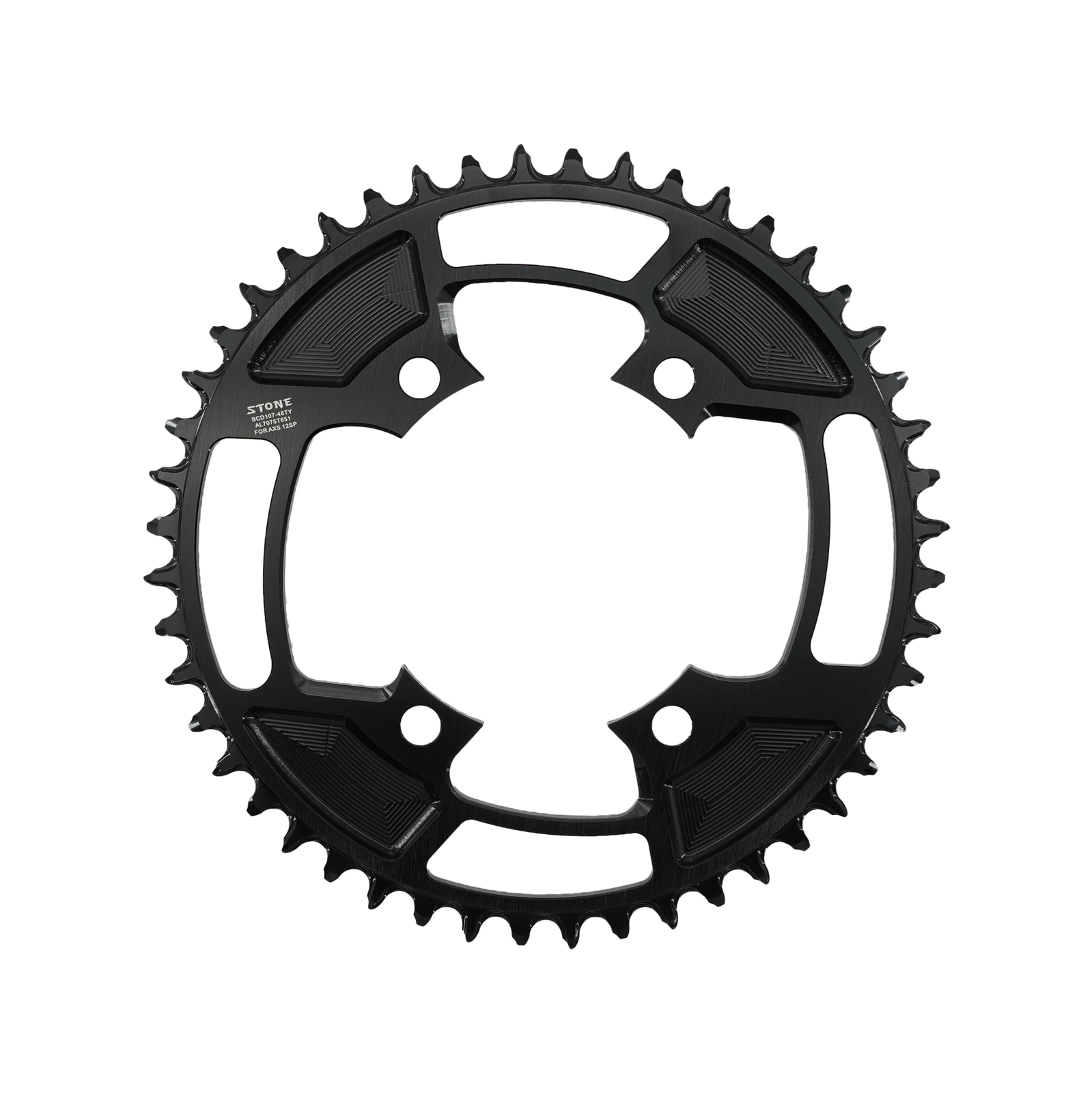 Stone Round Chainring 107BCD for Sram Force AXS 12S Crankset 107 Bcd MTB Road Bike Chainwheel 34 36 40 42 54 56 58 60T AXS Flattop T-type