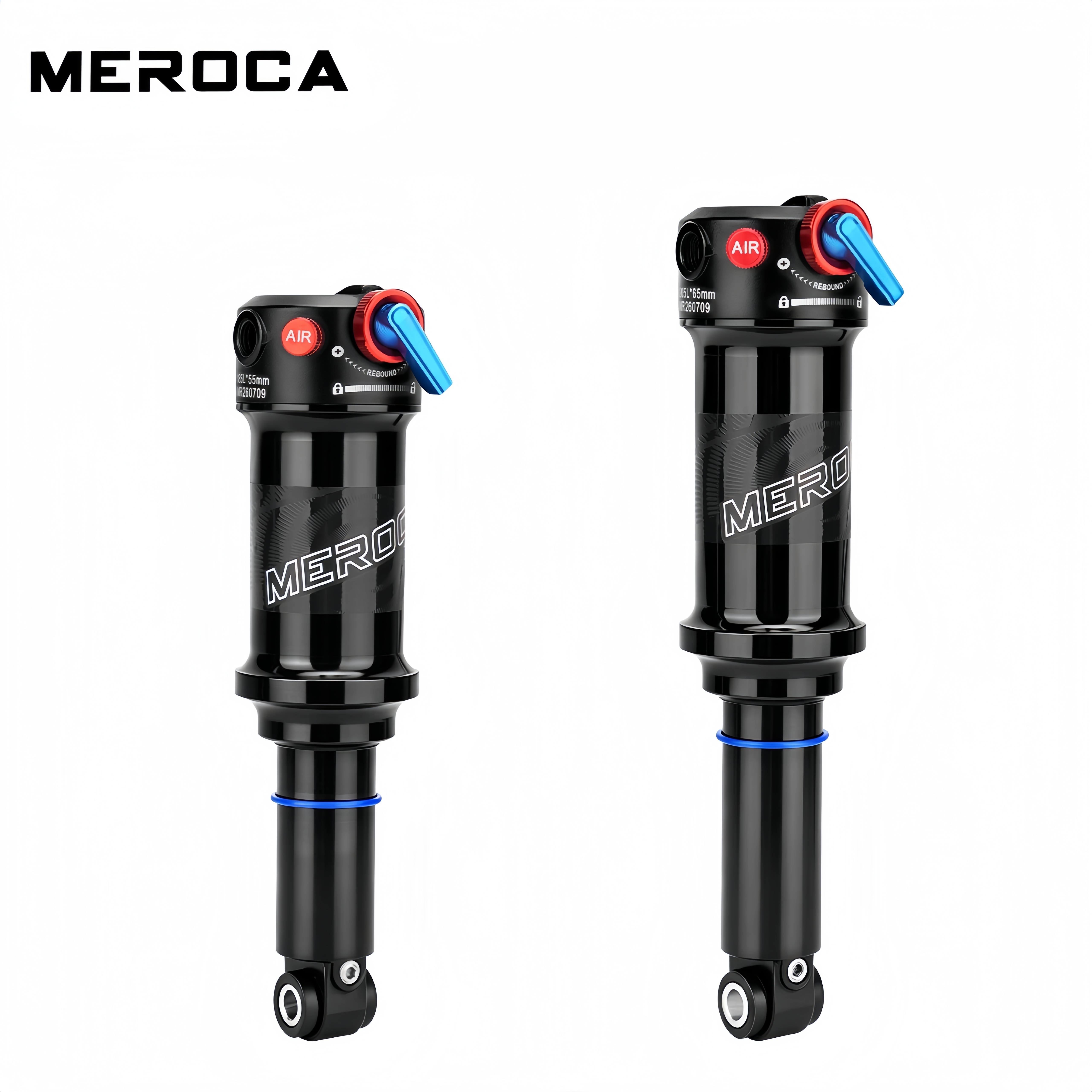 MEROCA RX-5 Trunnion Air Rear Shock 185/205mm MTB Rear Suspension with Rebound Adjustment & Lockout