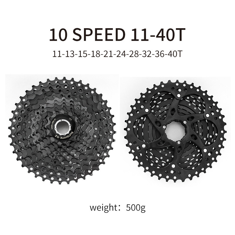 SUNSHINE-SZ HG Cassette Freewheel for MTB 8 / 9 / 10 / 11 / 12 Speed All Black Red Frame Compatible with Shimano DEORE SLX XT XTR and SRAM X5 X7 X9 XX1 XO SX NX