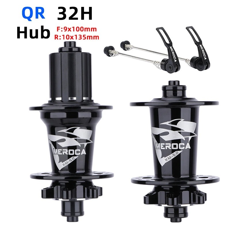 MEROCA Mountain Bike Hub 32 Holes 6pawls Sealed 5 Bearings 100/142mm 100/135mm QR/TA MTB Disc Brake Hub For 8/9/10/11 Speed