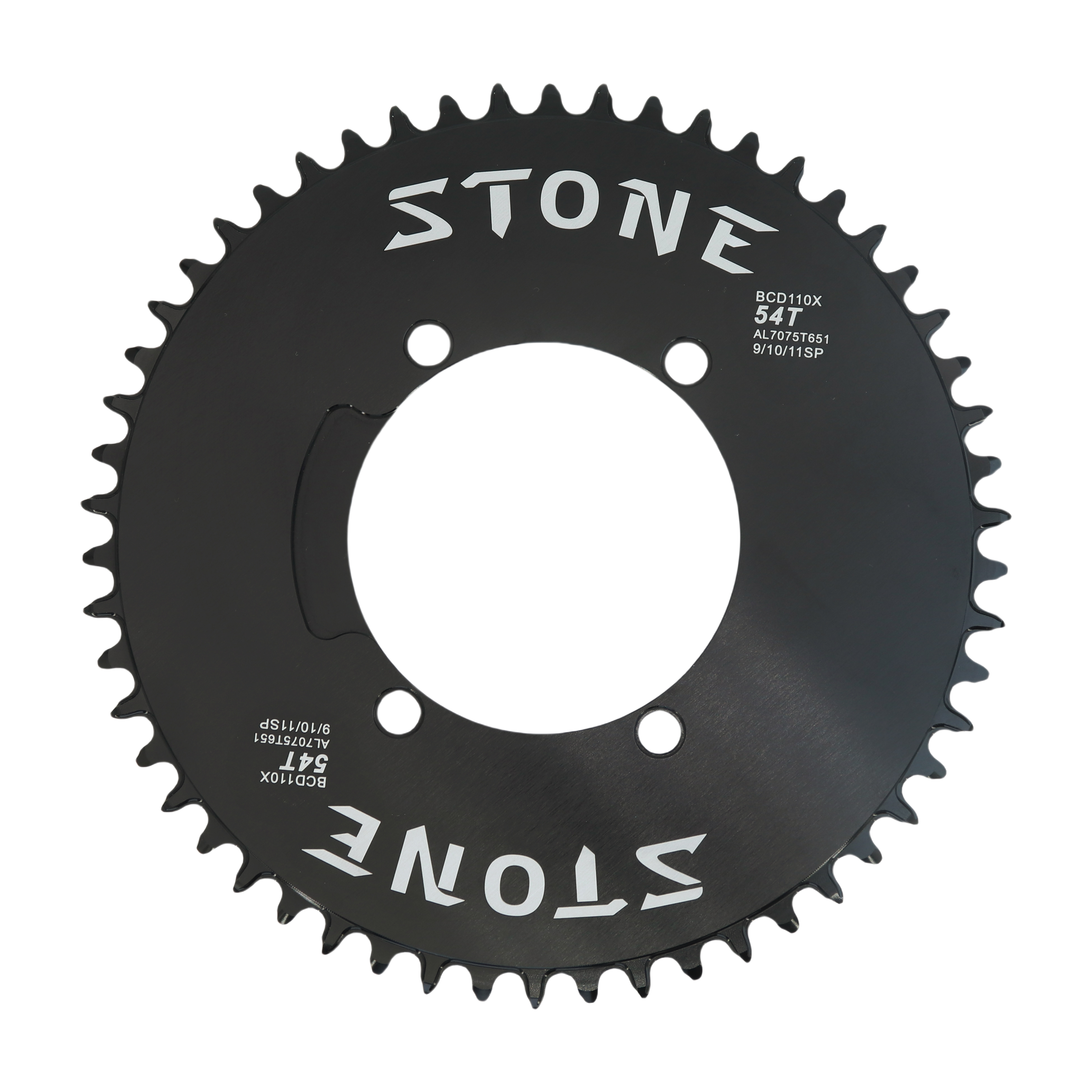 Stone Round Bike Chainring 110BCD for Shimano FC-5800 6800 4700 9000 34T to 60T Road Bike Chainwheel 4 Bolts gravel
