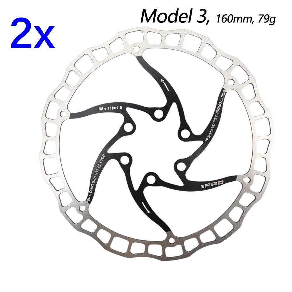 IIIPRO Bike disc brake oil slick stainless steel MTB road bike 160 180 203 rainbow lightweight 6 bolts G3 centerline rotor ipro