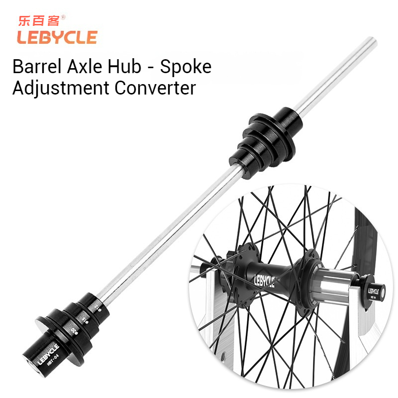LEBYCLE Bicycle Hub Axle Adjustment Tool 12/15/20mm Barrel Axle Hub Wheel Auxiliary Spoke Tensioning Universal Fixing Tool