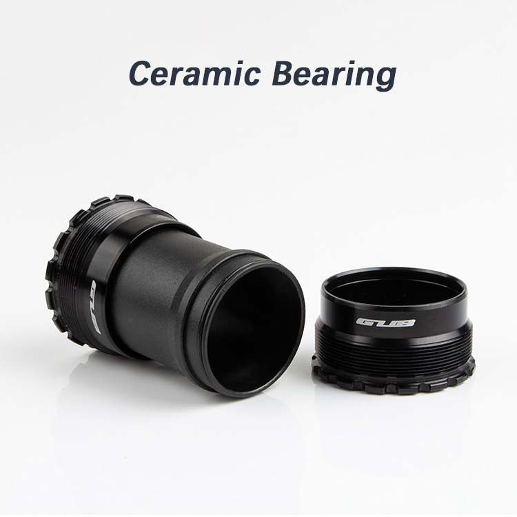 GUB Bike Bottom Bracket T47L Ceramic Bearing for MTB Road Bike Thread 24mm Width 86.5mm Bicycle BB
