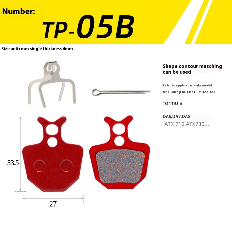 TOOPRE MTB Bicycle Hydraulic Disc Brake Pads For b01s for Shimano for SRAM for AVID HAYES for Magura ZOOM Cycling Bike