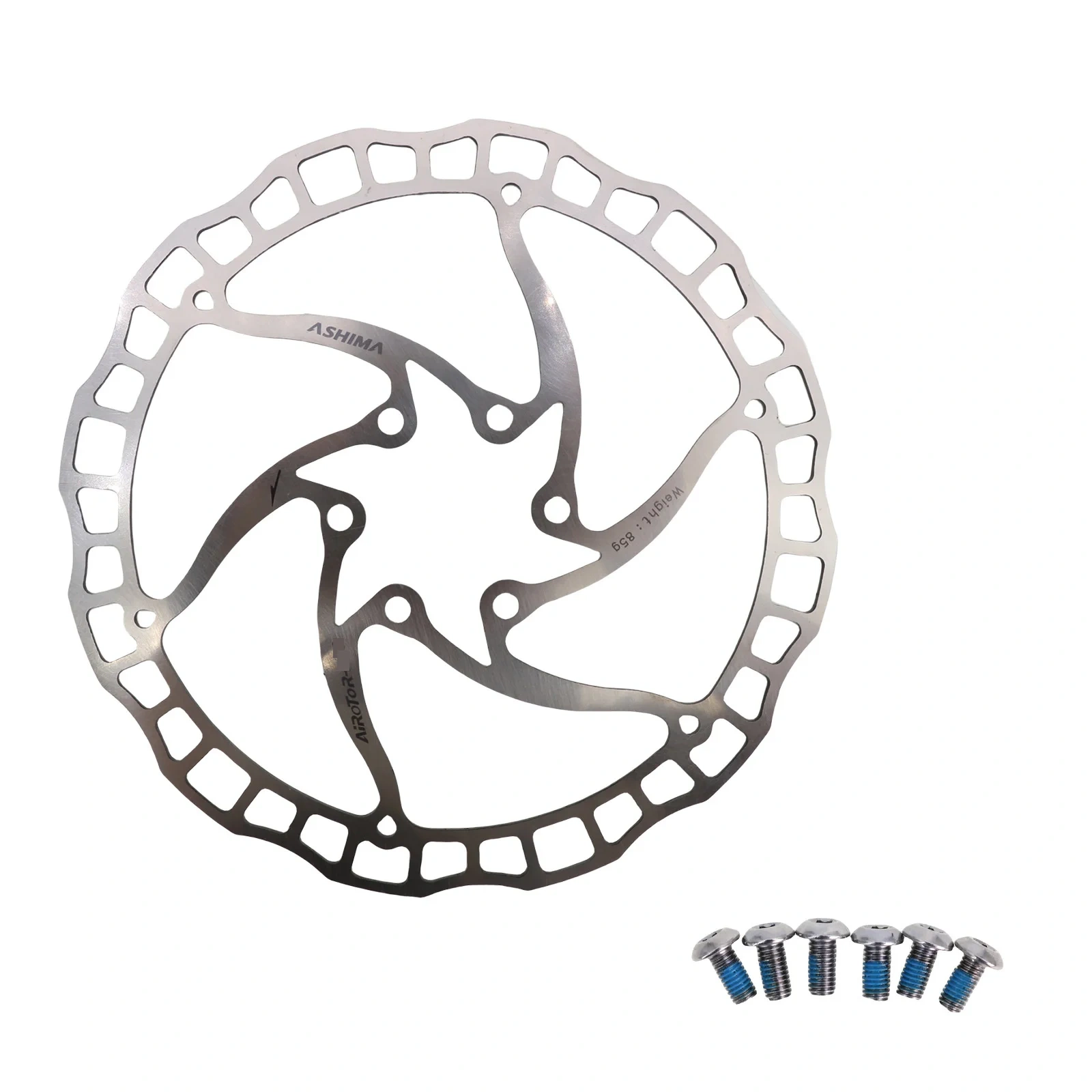 ASHIMA ARO 08 Brake Disc Rotor Ultralight 85g Mountain Bike MTB Stainless Steel 140mm 160mm 180mm 203mm 6-bolts Original