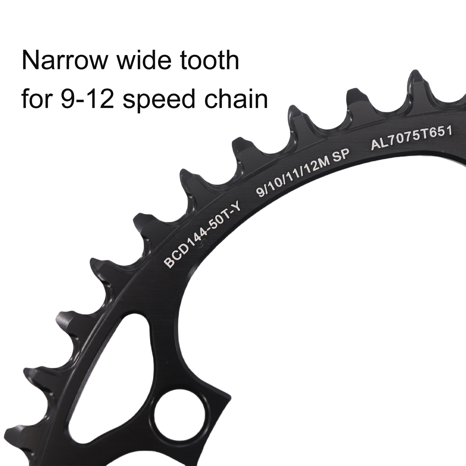 Stone 144BCD Chainring Track Bike fixie Fixed Gear Narrow Wide 44 46 48 50 52 54 55 56 58T 60T ChainWheel Round