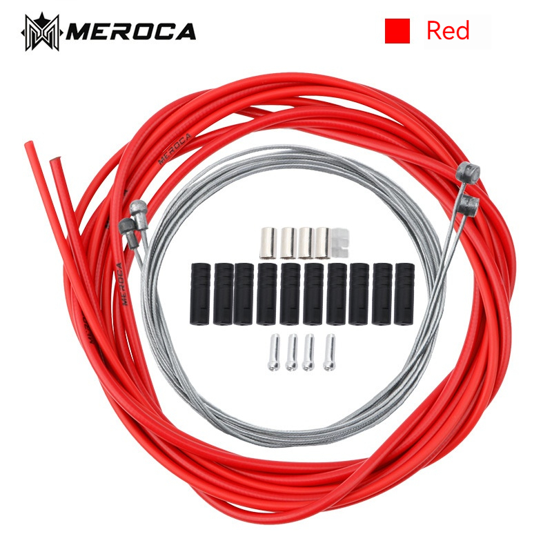 Meroca Moutain Bike Shift Derailleur Line Tube Brake Cable for V Brake Disc Multi-color