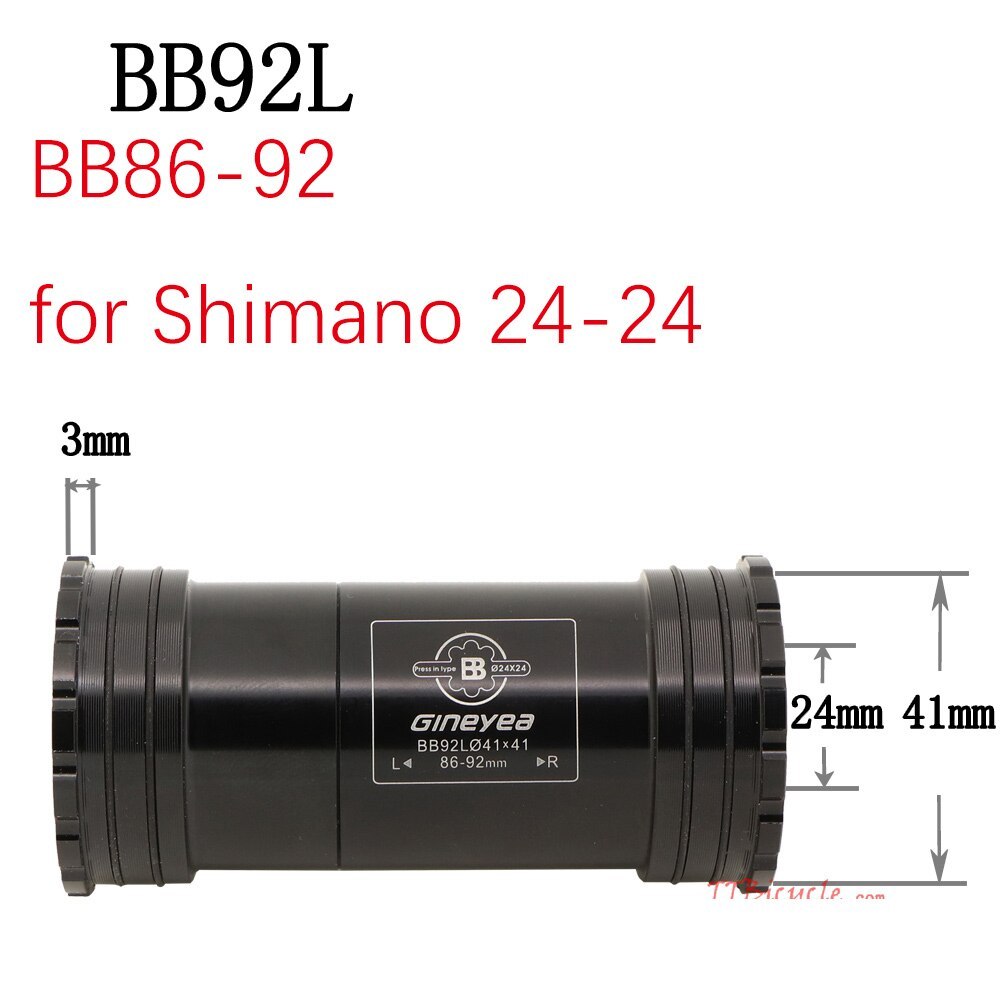 Gineyea Bike bottom bracket BB30 PF30 BB86 BB92 BB386 THREAD TOGETHER THREAD THRU road bike MTB for shimano for sram gxp