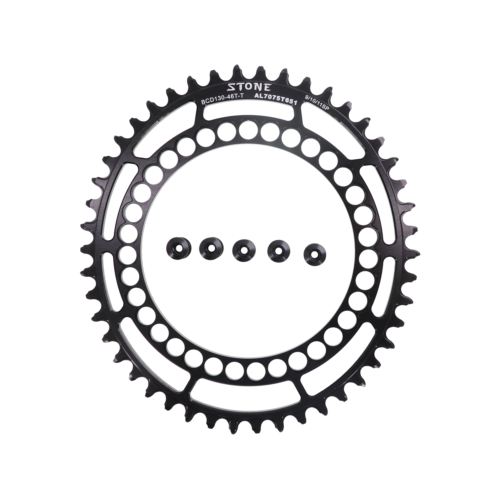 Stone Chainring 130BCD for Brompton for Sram Red Shimano 5700 6700 Oval 40 42 44 46 48 50 52 54 56 58T 60T Road Folding Bike Chainwheel