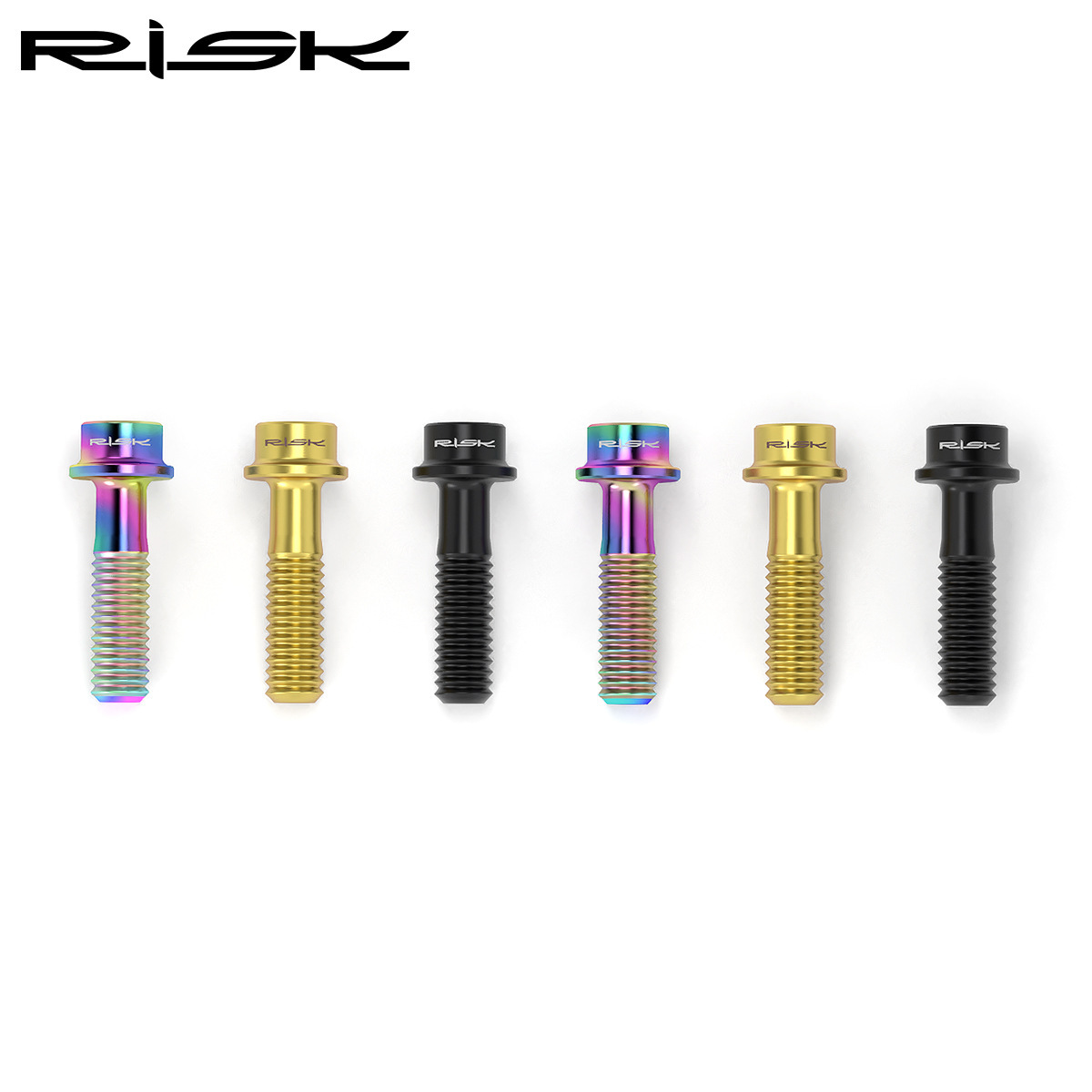 RISK Titanium Alloy Stem Fixing Screws Mountain and Road Bike Handlebar and Brake Handle Fixing Screws M5*18