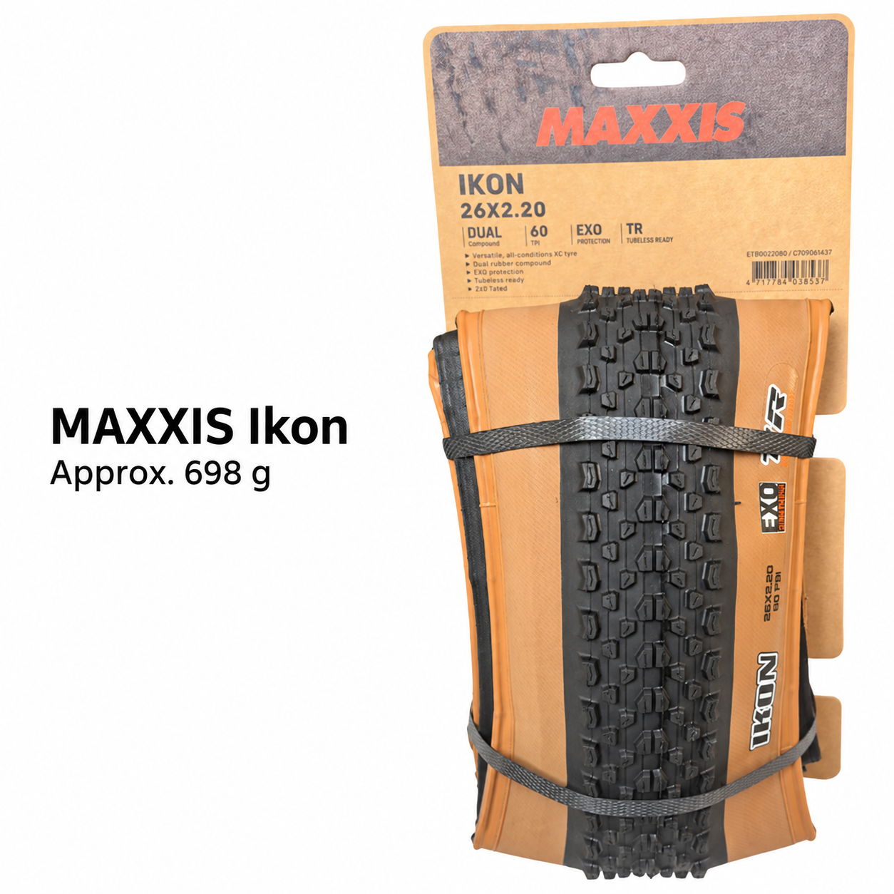 MAXXIS Ikon Folding XC Tire, Standard and EXO TR Options