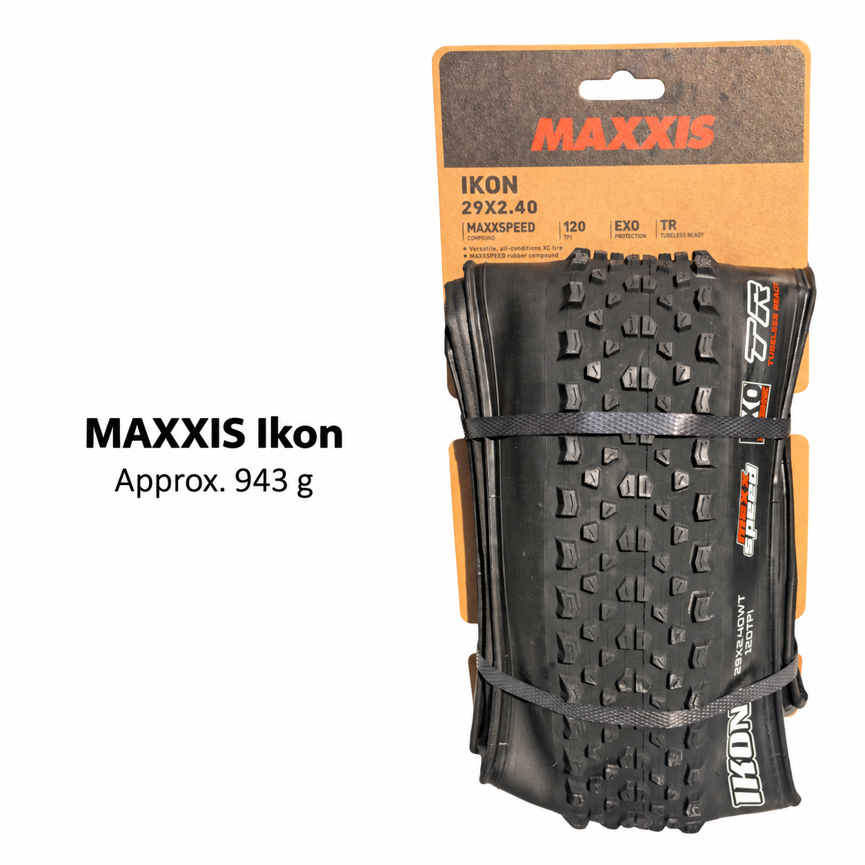 MAXXIS Ikon Folding Cross-Country MTB Tires, Standard, EXO and Tubeless Ready TR Versions with Size Options