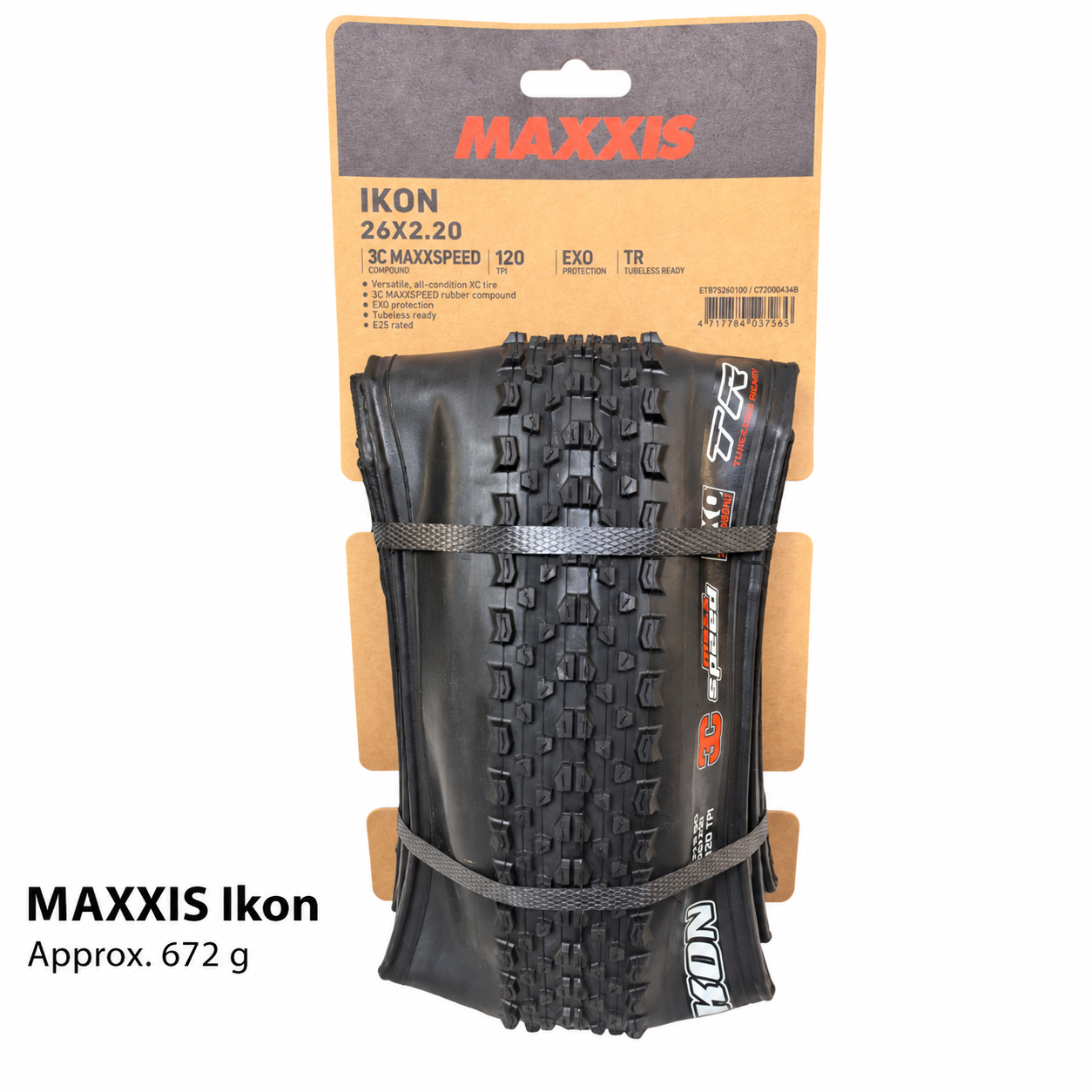 MAXXIS Ikon Folding XC Tire, Standard and EXO TR Options