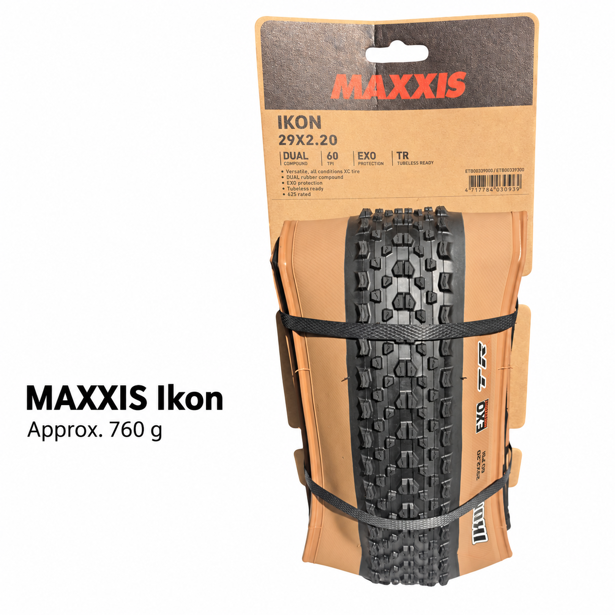 MAXXIS Ikon Folding XC Tire, Standard and EXO TR Options
