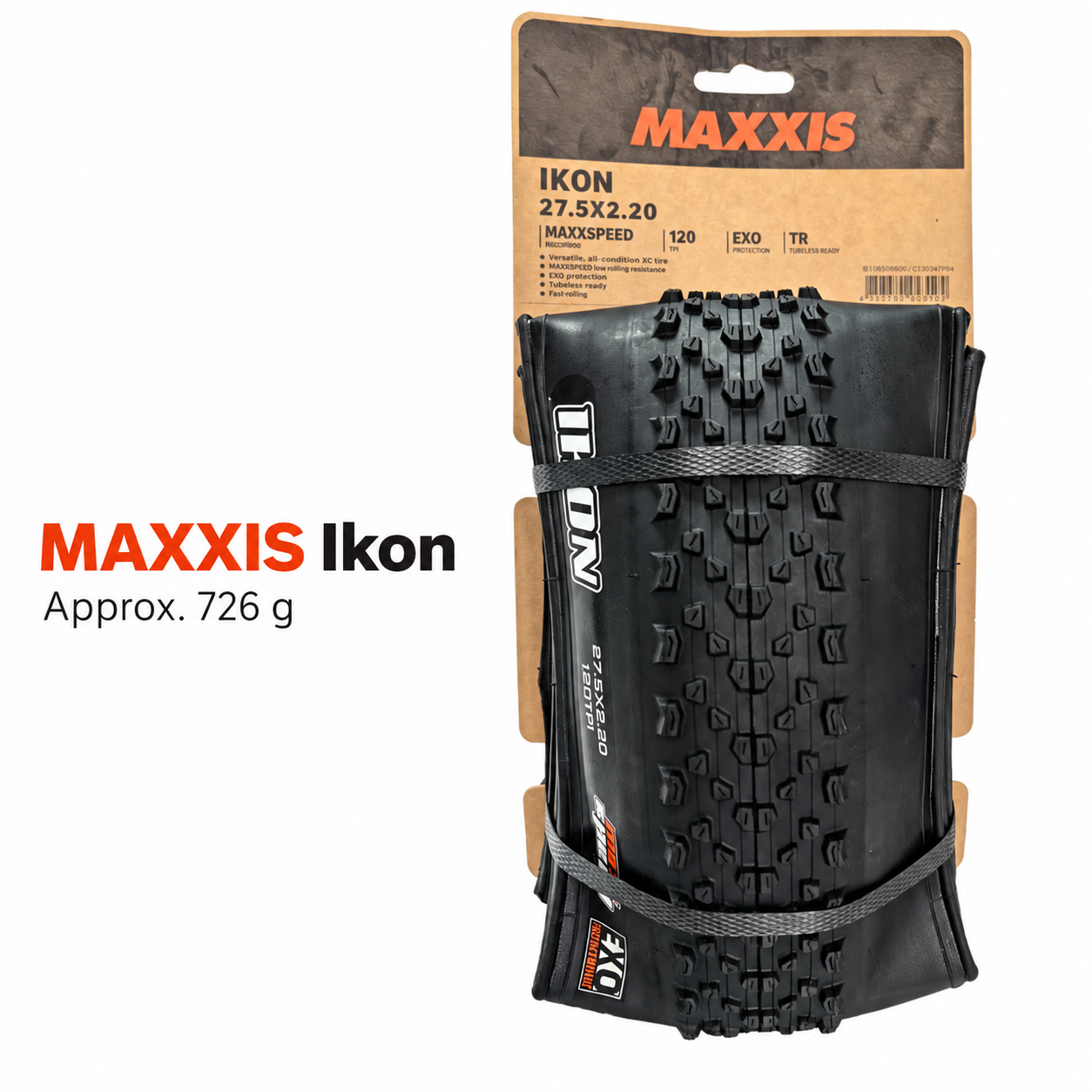MAXXIS Ikon Folding XC Tire, Standard and EXO TR Options