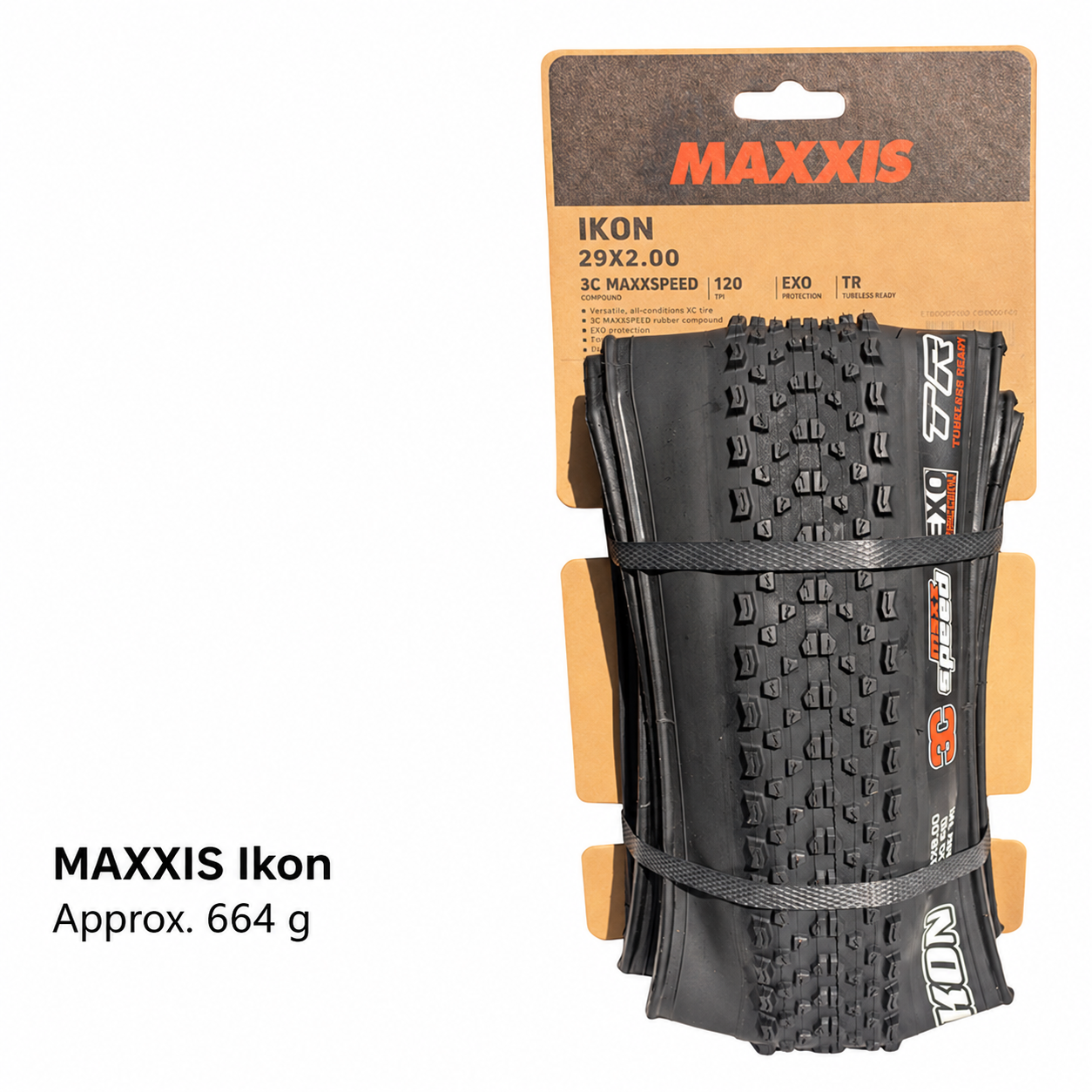 MAXXIS Ikon Folding Cross-Country MTB Tires, Standard,  MaxxSpeed 3C EXO TR Tubeless Ready Versions